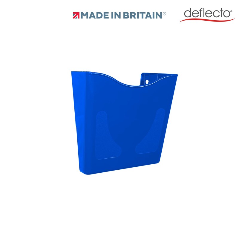 Deflecto 6 Pack Blue Portrait A4 Wall Mounted Document Holder
