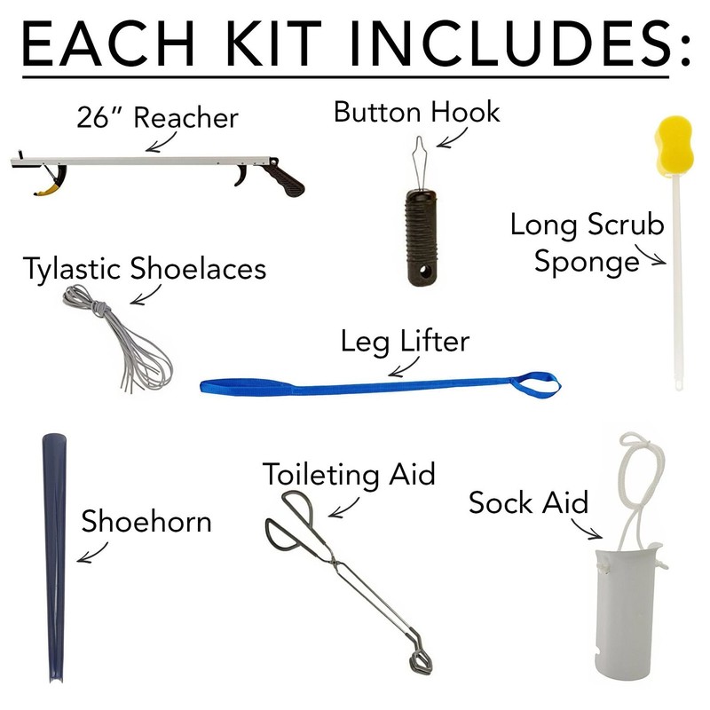 Sammons Preston Deluxe Hip/Knee Kit, Premium Recovery Kit Total Knee