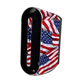 MightySkins Carbon Fiber Skin Compatible with Alienware Aurora R11 Gaming Desktop - Patriot | Protective, Durable Textured Carbon Fiber Finish | Easy to Apply and Change Styles | Made in The USA