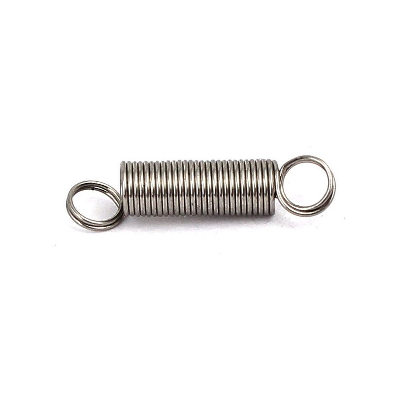sourcingmap 0.3mmx3mmx15mm 304 Stainless Steel Tension Springs Silver Tone 10pcs