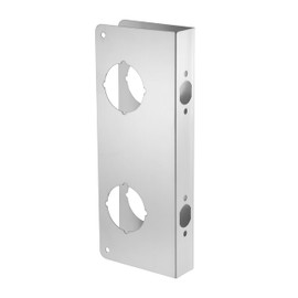 NAUBEA Lock and Door Reinforcer Plate, Reinforce and Repair Doors, Add Extra Security to Your Home, Latch/Deadbolt Cover Plate 2-3/8 in Backset, 1-3/4 in Thickness, Stainless Steel Door Guard
