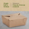 Signature Packaging - Kraft Food Takeaway Box - 25 Pack