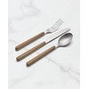 Oneida 898350 24/7 Outdoor Living 12-Piece Flatware Set, Mirror/Faux Wood