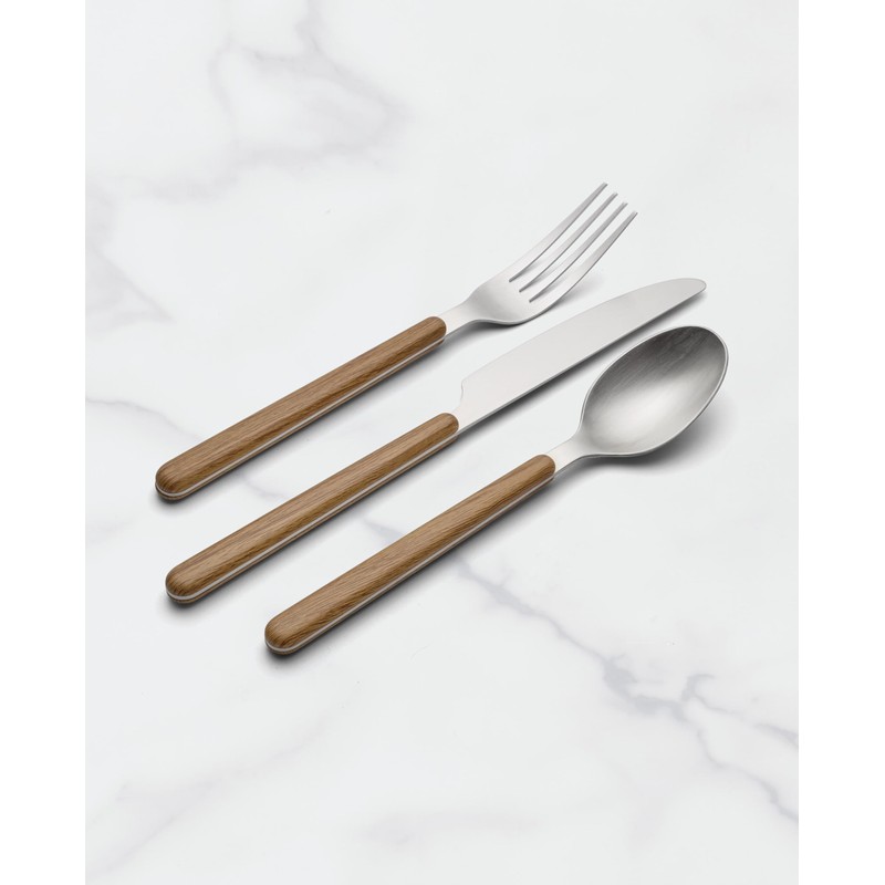 Oneida 898350 24/7 Outdoor Living 12-Piece Flatware Set, Mirror/Faux Wood