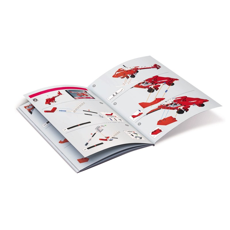 CLEMENTONI - Mechanics Lab Fire Brigade Helicopter, Construction Set Helicopter