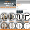 T-HAKEN Sliding Glass Door Handle Set with Interior and Exterior