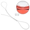 2pcs String Basketball Net, Silver Steel Wire, Ideal for Indoor/Outdoor