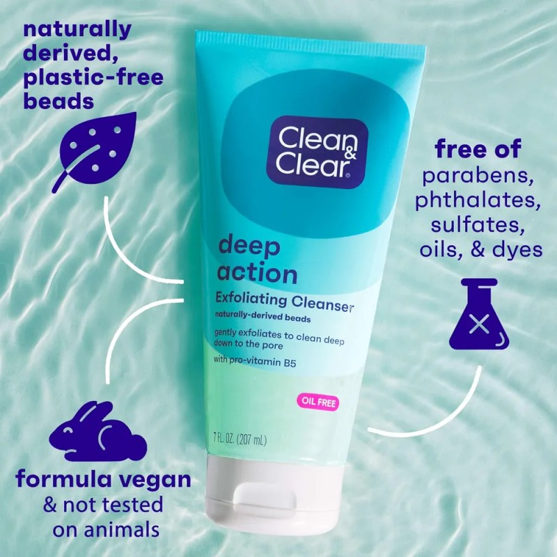 Clean & Clear Exfoliante Facial Exfoliante Acción Profunda Normal