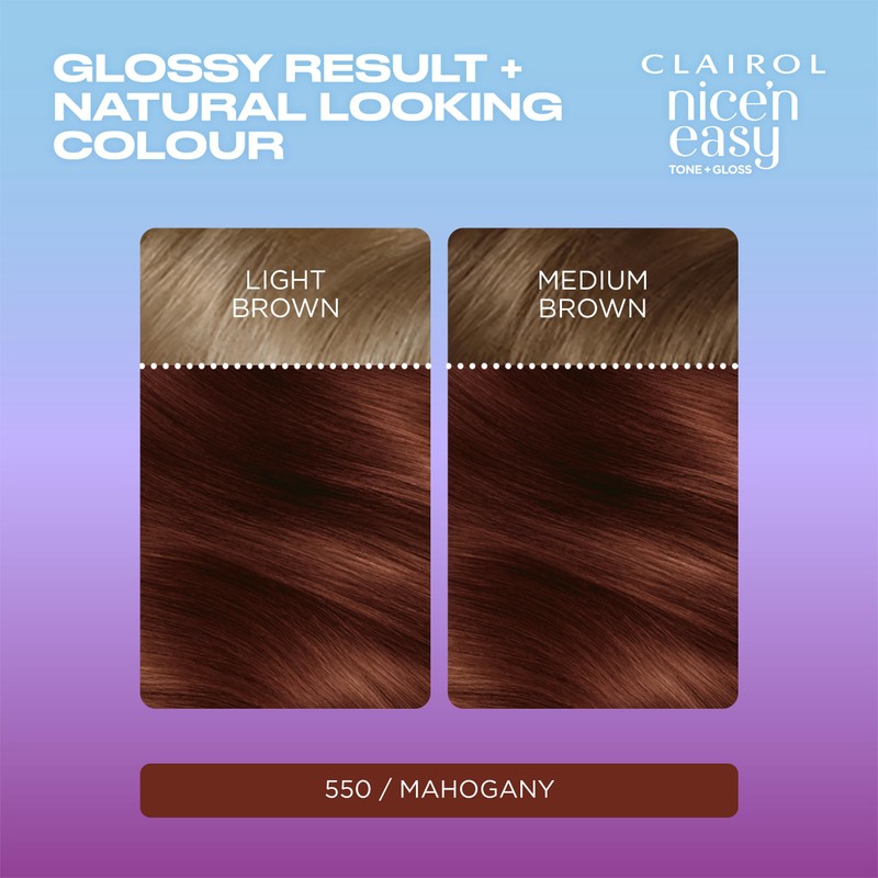 Clairol Nice'n Easy Tone+Gloss Semi Permanent Hair Dye - 550/81