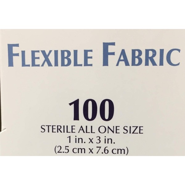 American White Cross Flexible Fabric Adhesive Bandages, 1" x 3" – MS25150 (100)