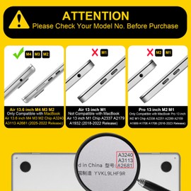 Seanai Case Compatible with MacBook Air 13.6 inch 2025 2024 2023 2022 M3 M2 M4 A3240 A3113 A2681 Liquid Retina Display, Printed Plastic Hard Shell Case Keyboard Cover Screen Film, Bow Cherry Blue