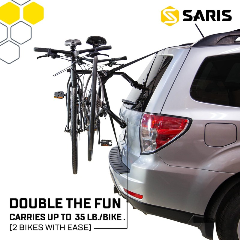 Saris Guardian Trunk 2-Bike Rack - Foldable and Compact, American-Made