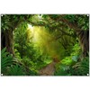 Luminora 7x5ft Fabric Rainforest Photography Backdrop Jungle Forest Tropical Nature