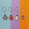 10 pieces basketball keyring, basketball keychain, basketball connection chain key