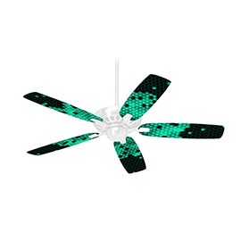 HEX Seafoan Green - Ceiling Fan Skin Kit fits most 42 inch fans (FAN and BLADES SOLD SEPARATELY)