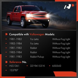 A-Premium Headlight Switch Instrument Panel Headlamp Dimmer Switch Compatible with Volkswagen Jetta 1981-1984, Rabbit 1981-1984, Rabbit Pickup 1981-1983