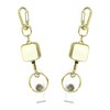 PATIKIL 2Pack Retractable Keychain, Metal Badge Reels Retractable Badge Holder