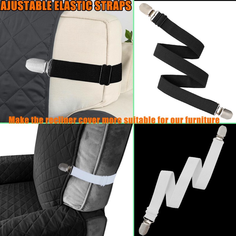 Szuoixe - Correas elásticas ajustables para sillas reclinables, fundas reclinables,