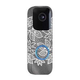 MightySkins Glossy Glitter Skin Compatible with Blink Video Doorbell - Floral Lace | Protective, Durable High-Gloss Glitter Finish | Easy to Apply and Change Styles | Made in The USA