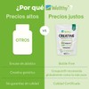 Wellthy Creatina Monohidratada Creapure® 460g. 100% Pura. Solo 1 Ingrediente