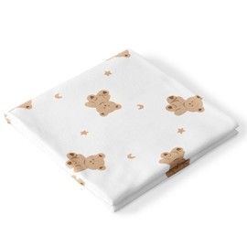 RUGBOL 85×85cm Baby Blanket, Swaddle Blankets Burp Cloths Cotton Soft Newborn Gifts for Pram/Trave/Shower (Bear)