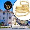 ENSIANTH Bendable Snake Necklace Flexible Multi-Purpose Necklace (Gold)