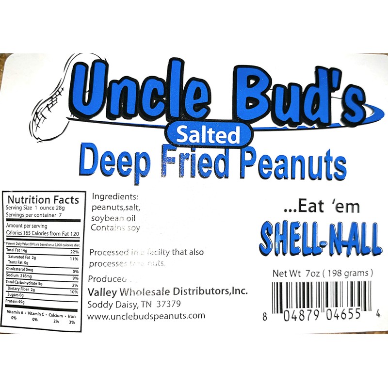 Deep Fried Peanuts | Eat 'Em Shell-n-all | 7 oz.