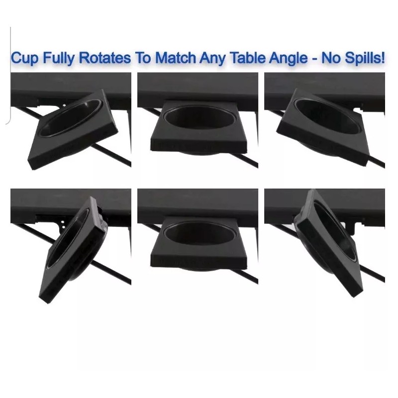 Table Portable & Foldable Comfortable Adjustable TV Tray Table Stand