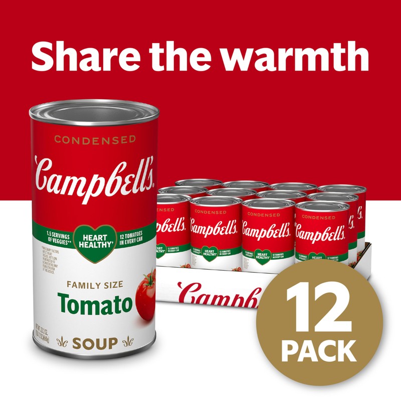Campbell's Condensed Healthy Request Tomato Soup, 23.2 Ounce Can (Pack