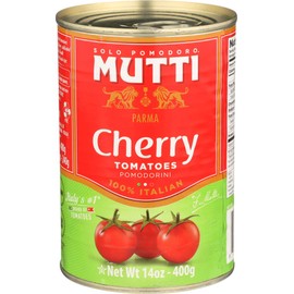 Mutti Cherry Tomatoes (Ciliegini), 14 oz. | 1 Pack | Italy’s #1 Brand of Tomatoes | Fresh Taste for Cooking | Canned Tomatoes | Vegan Friendly & Gluten Free | No Additives or Preservatives