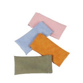 DACUAN 4 Pcs Portable Squeeze PU Leather Glasses Case,Soft Sunglasses Case Water Proof Glasses Holder Eyeglass Case Sunglasses Pouch for Women Men