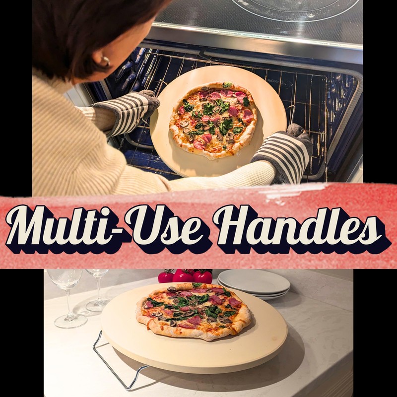 Round Pizza Stone - Large Pizza Stone Oven 16 inch