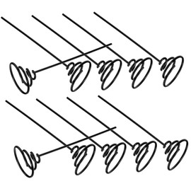 Outanaya 10Pcs Decorative Plant Holder Rack for Air Plants Modern Tabletop Stand for Office Home Wedding Decoration Durable Metal Design for Balcony Desk Display