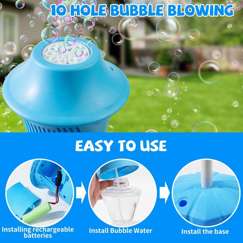 Bubble Maker with Telescopic Stand, Over 20,000 Bubbles Per Minute,Automatic