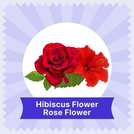 BLUE TEA - Hibiscus Rose Tea – 18 Tea Bags | SKIN GLOW ENHANCING TEA | Aromatic Herbal Tea | Caffeine - free - Gluten - free | Tin Packaging