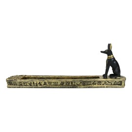 Egyptian Anubis Incense Holder Burner Figurine Made of Polyresin