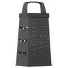 KitchenCraft KCGRATERNS Non Stick Cheese Grater, 4 Sided, Stainless Steel,
