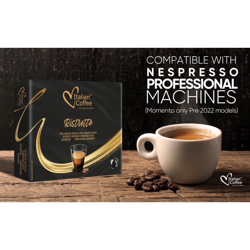 Italian Coffee for Espresso Lovers pods compatible with PRO Professional