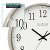 La Crosse Technology 12 Inch Atomic Analog Wall Clock, Aluminum