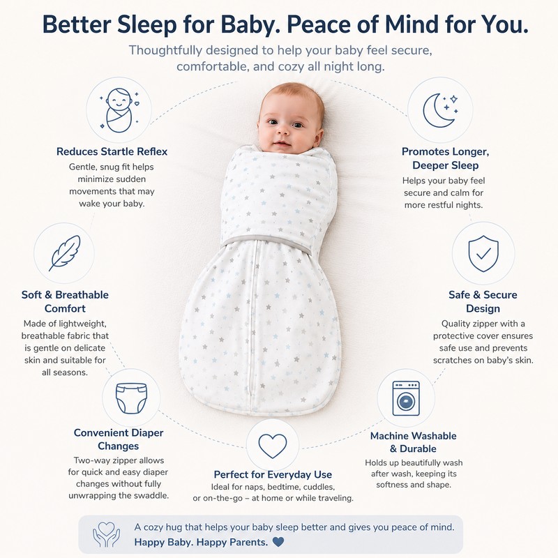 Baby Cotton Sleepwear Romper Soft Comfortable Infant Jumpsuit