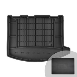 FROGUM ProLine 3D Rubber Mat, Exclusive Car Boot Mat, Boot Liner for Ford Kuga II 2013-2019, Comfortable Organiser, Highest Edges