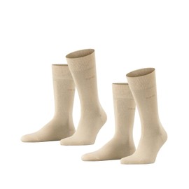 ESPRIT Men's Basic Easy Multipack M So Cotton Plain 2 Pairs Socks, Beige Cream 4011, 11.5-14