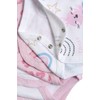 Chicco, Baby Boys Short Sleeve Cotton Bodysuits Set, White/Rose