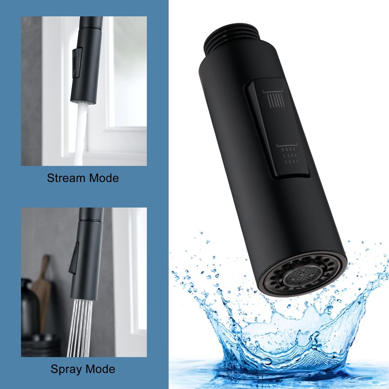 Tohlar Pull Down Kitchen Faucet Spray Head Replacement, 2 Function
