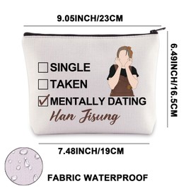 SKZ Han Makeup Bag SKZ Quokka Gifts Single Taken Mental Dating with Han Gifts SKZ Member Gifts, Han Uk