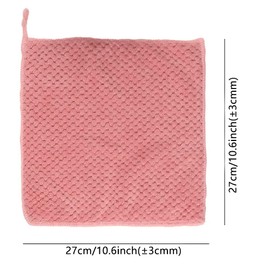 PREMJCROY 5 Piece Hand Towel with Loop Soft Fast Drying Hand Towel for Kitchen Square Thin Hanging Hand Towels with Hanging Small Dry Hand Towels for Kitchen Bathroom (5 COLORS)
