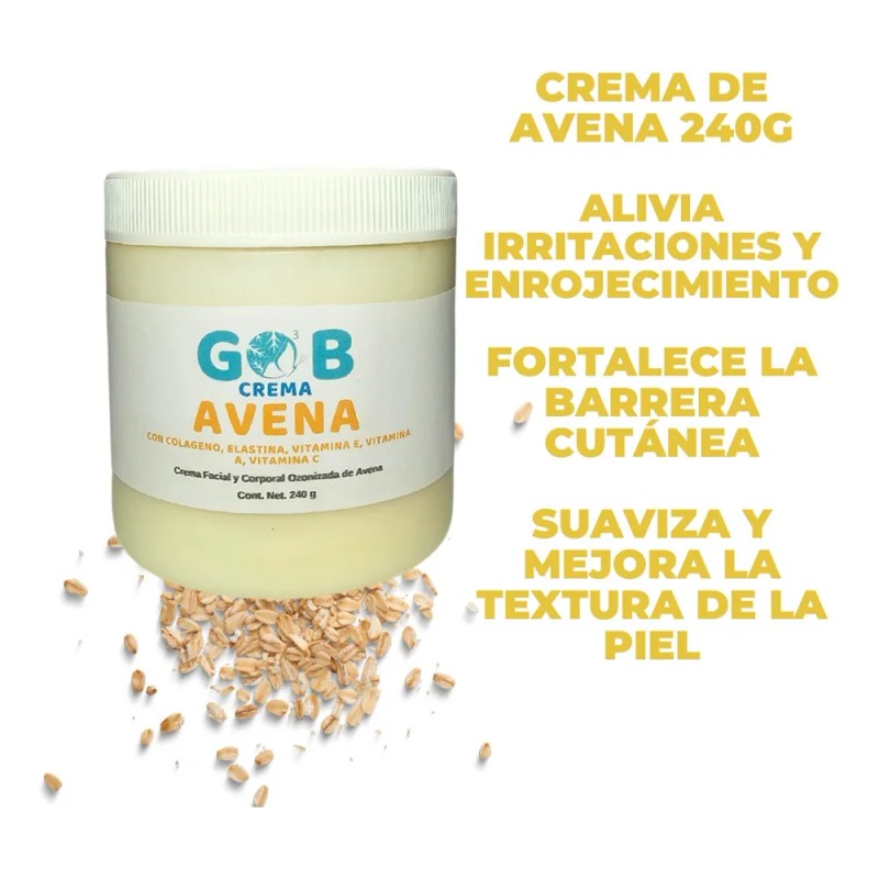 Crema De Avena Ozonizada - Gob - 240 G Neutra