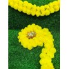 Artificial Flower Marigold Flower Garland 5 String Party Genda phool