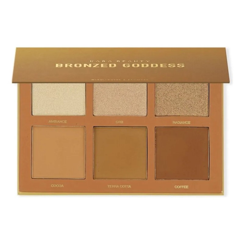 Paleta Bronzer Iluminador Kara Beauty Brillo Natural 2 En 1