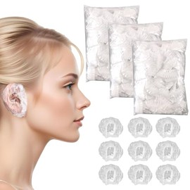 300 Piezas Cofias Desechable, Duradero, Impermeable y Cómodo De Usar, Permite Mantener Las Orejas Secas En Actividades Como Teñir El Cabello, Duchas, Baños y Spa